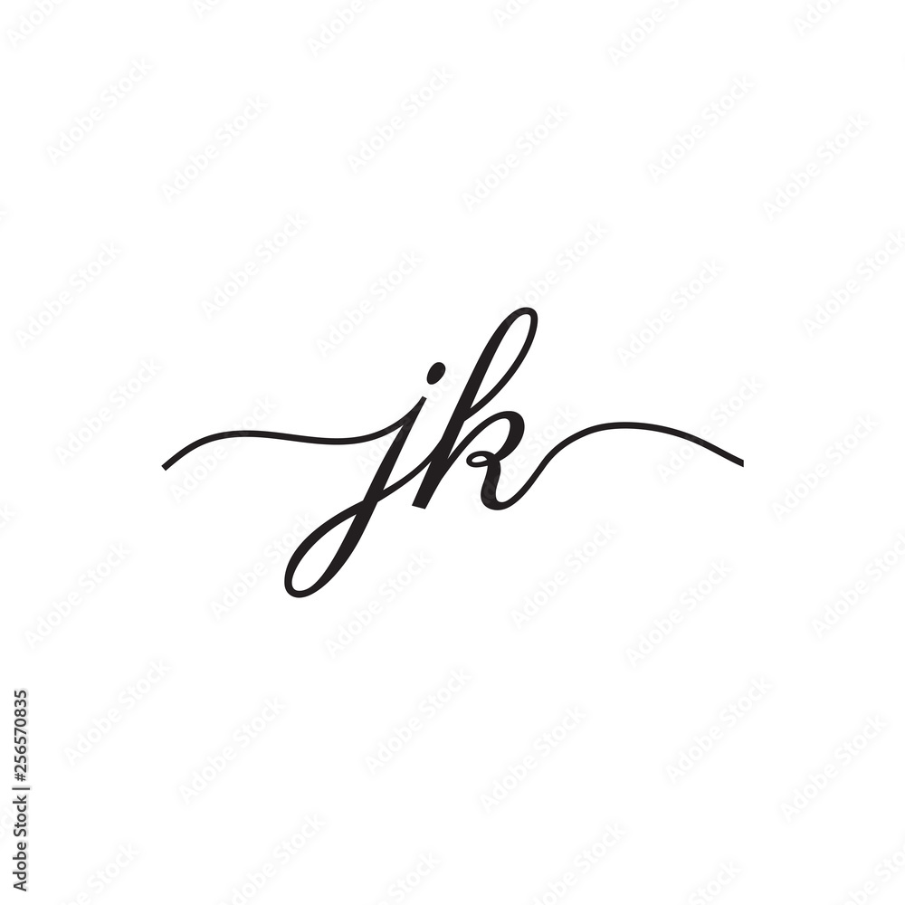 initials handwriting letters vector logo initials handwriting letters vector logo