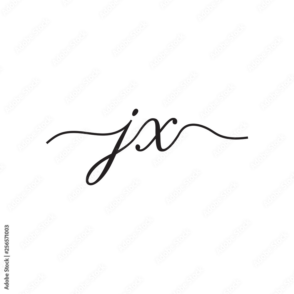 initials handwriting letters vector logo initials handwriting letters vector logo