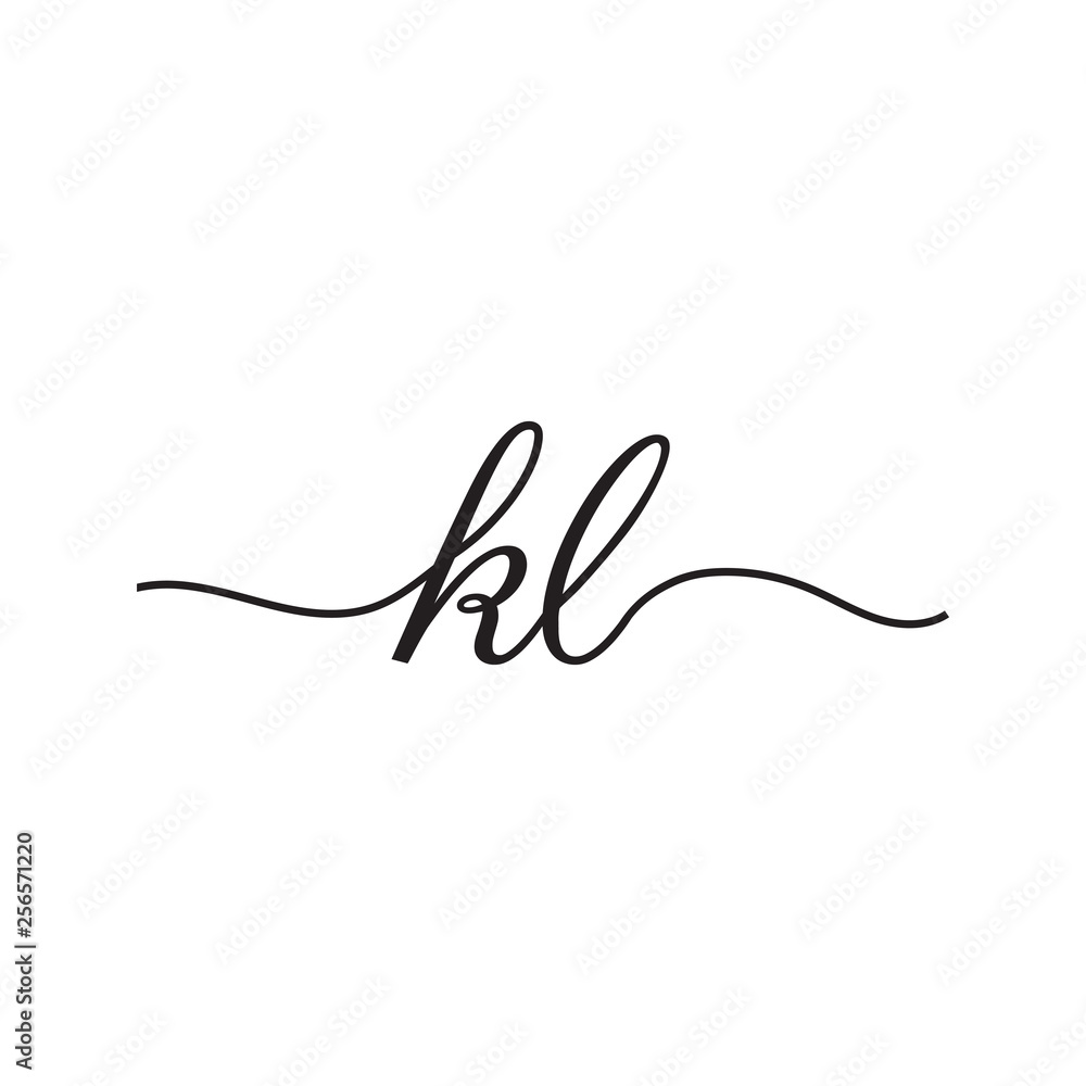 initials handwriting letters vector logo initials handwriting letters vector logo