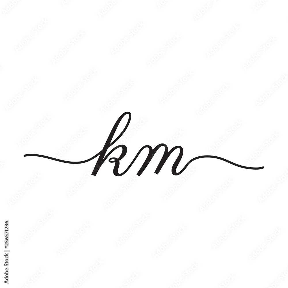 initials handwriting letters vector logo initials handwriting letters vector logo