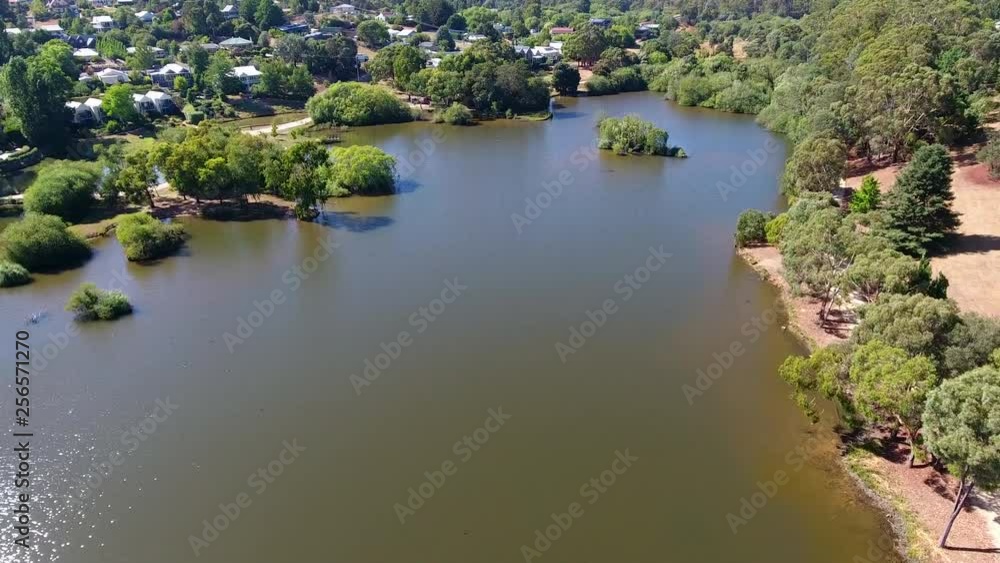 Drone over Lake Daylesford Drone over Lake Daylesford