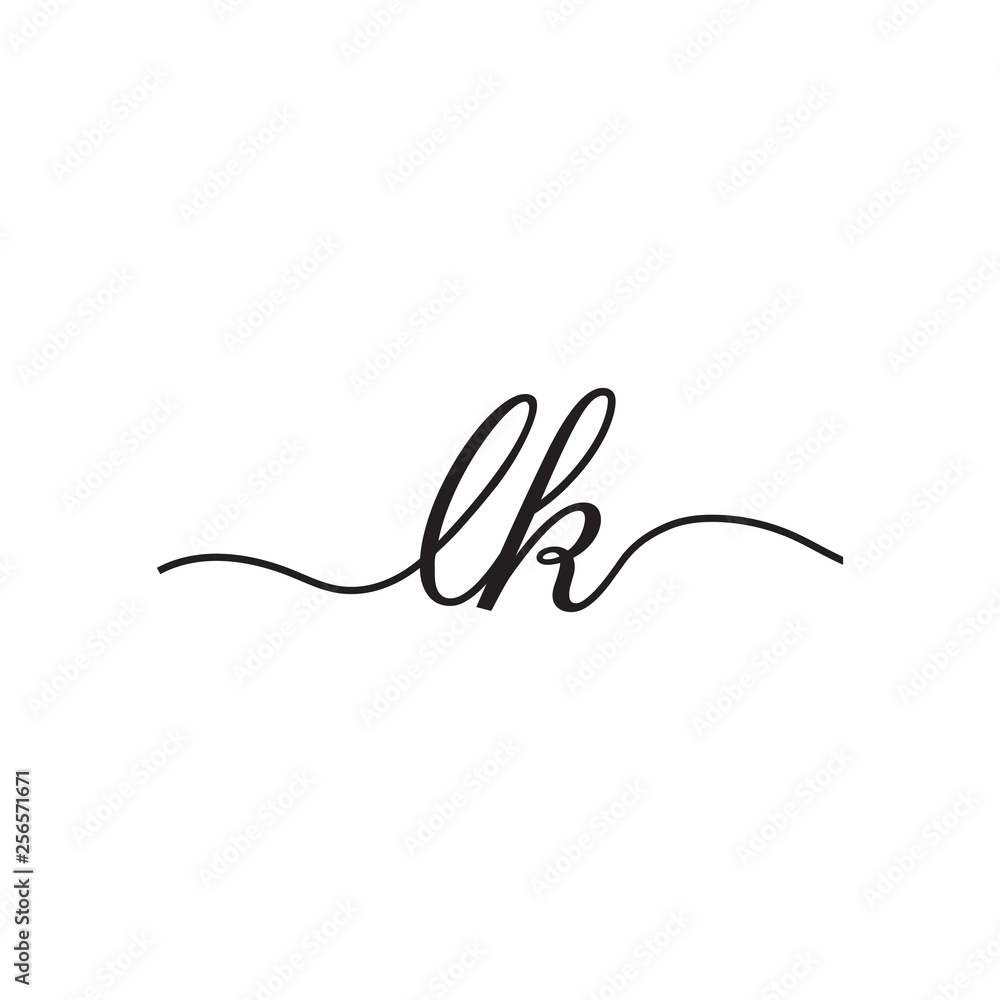 initials handwriting letters vector logo initials handwriting letters vector logo