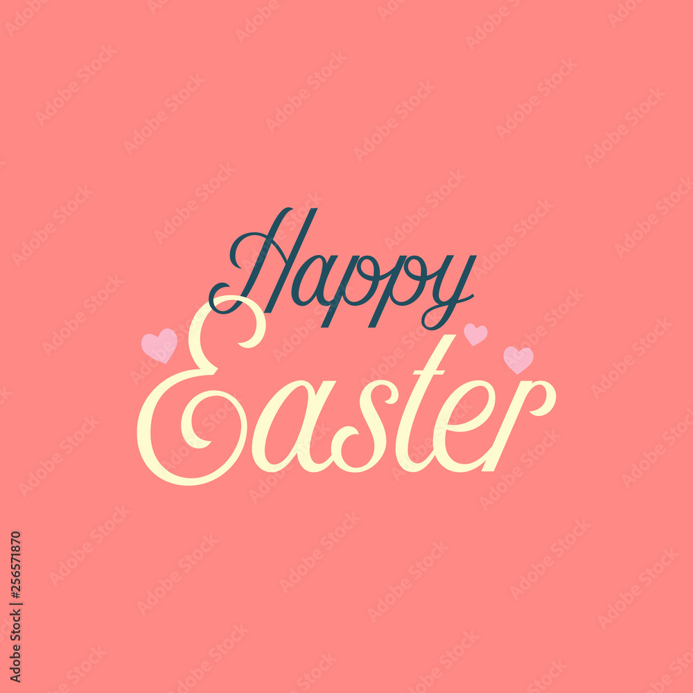 Obraz premium Happy easter typographic