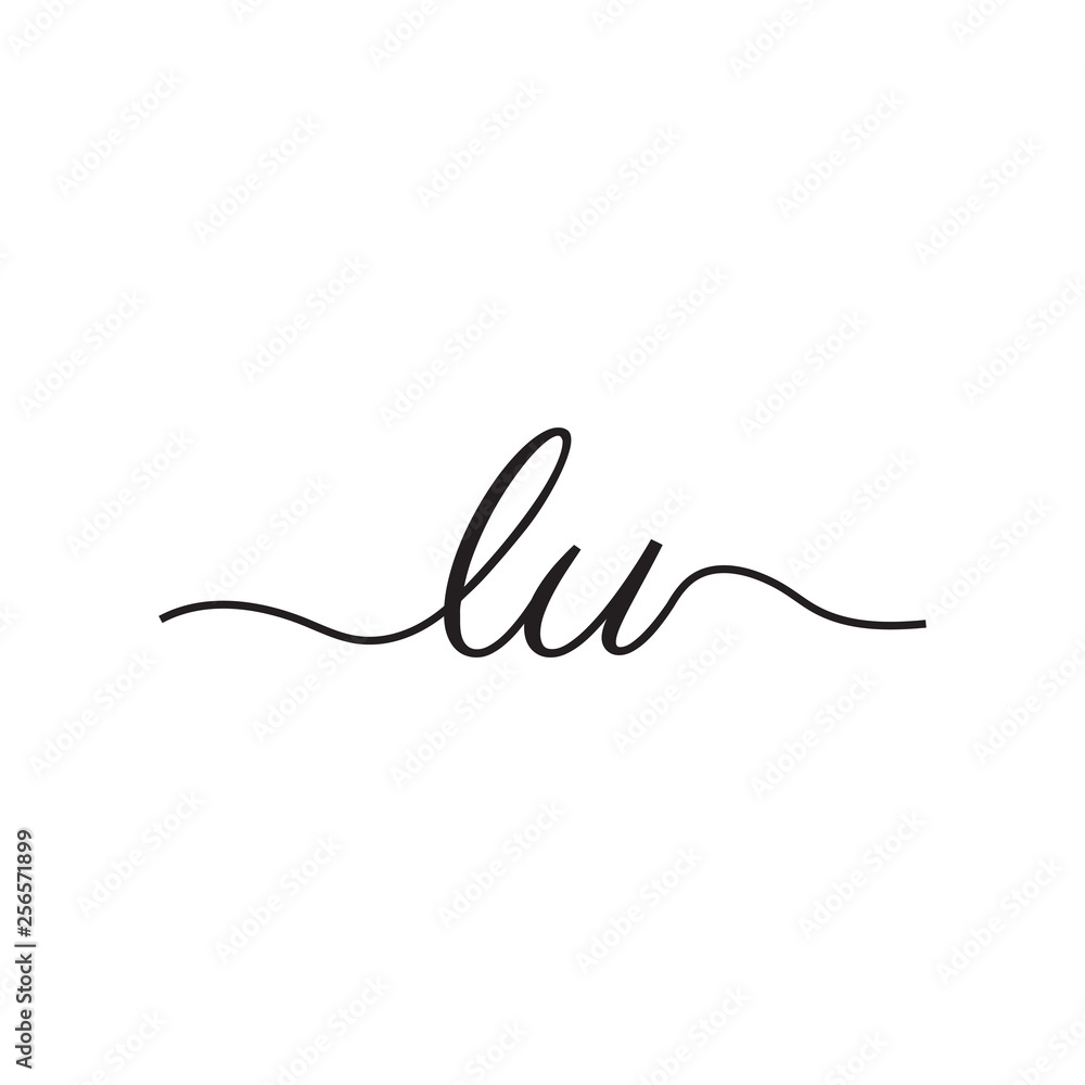 initials handwriting letters vector logo initials handwriting letters vector logo