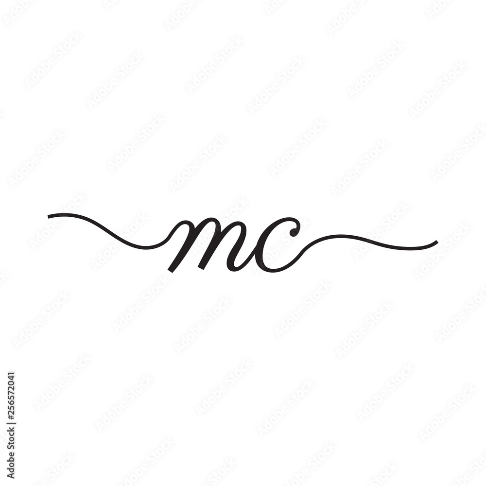 initials handwriting letters vector logo initials handwriting letters vector logo