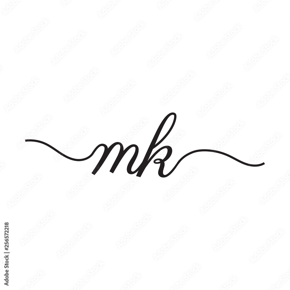 initials handwriting letters vector logo initials handwriting letters vector logo