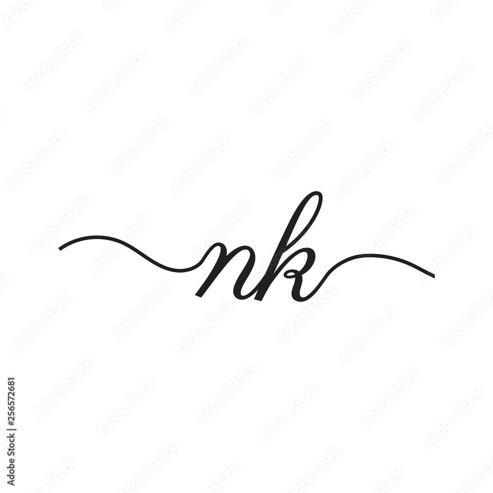 initials handwriting letters vector logo initials handwriting letters vector logo