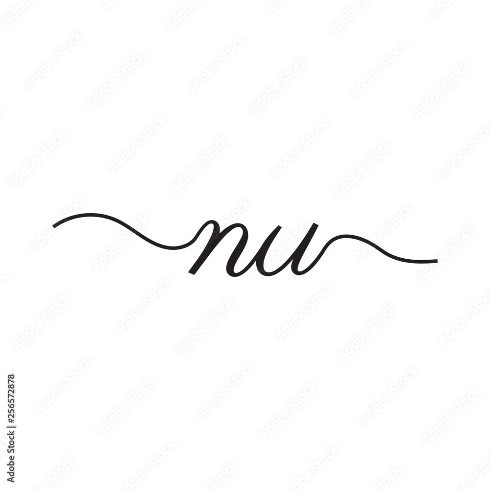 initials handwriting letters vector logo initials handwriting letters vector logo