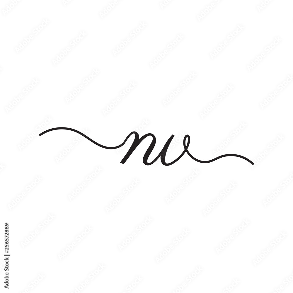 initials handwriting letters vector logo initials handwriting letters vector logo