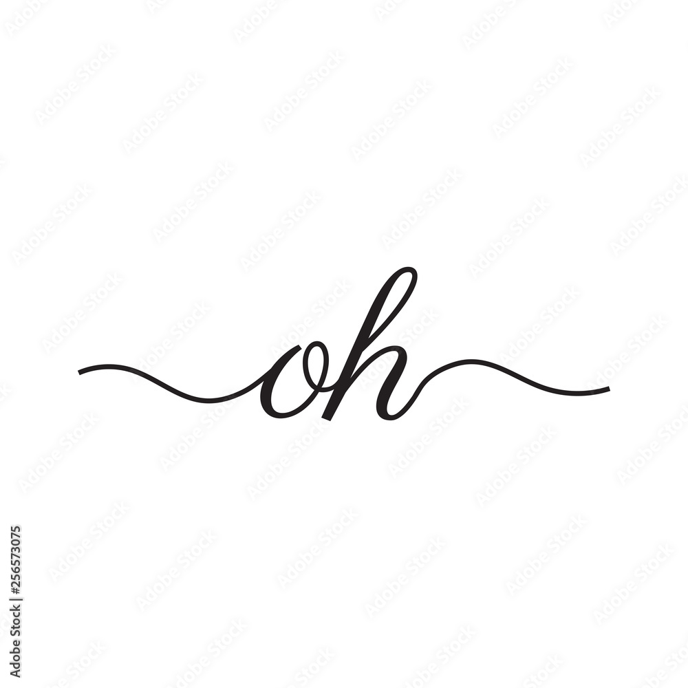 initials handwriting letters vector logo initials handwriting letters vector logo