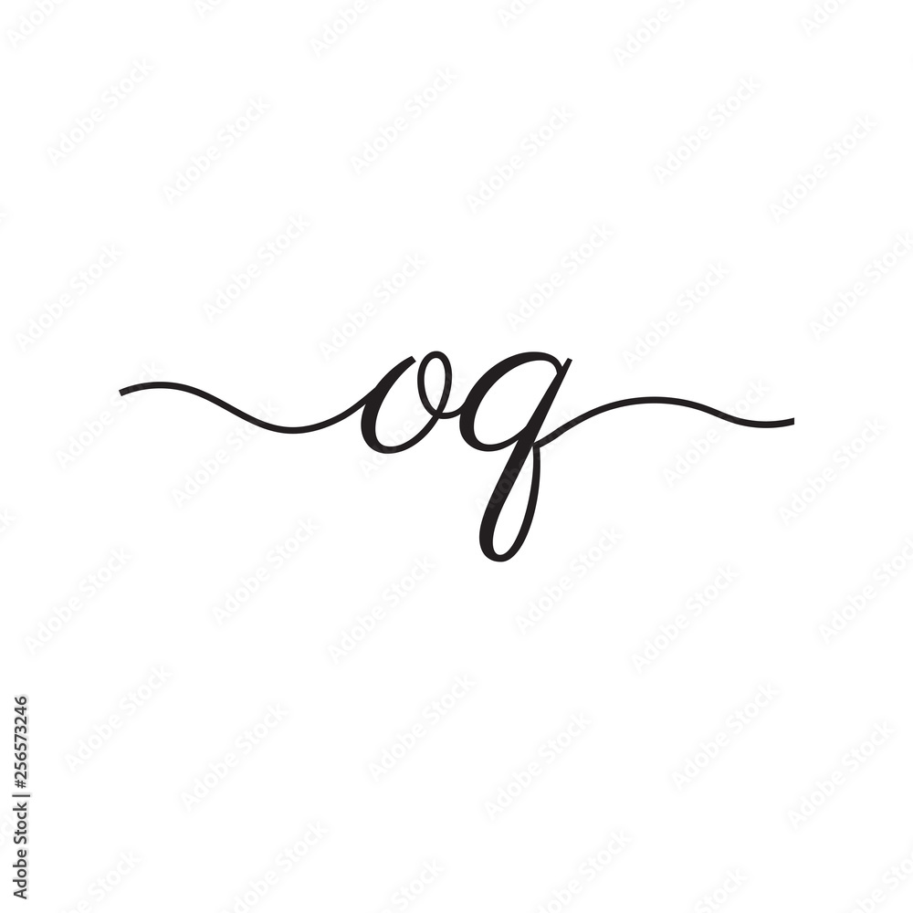 initials handwriting letters vector logo initials handwriting letters vector logo