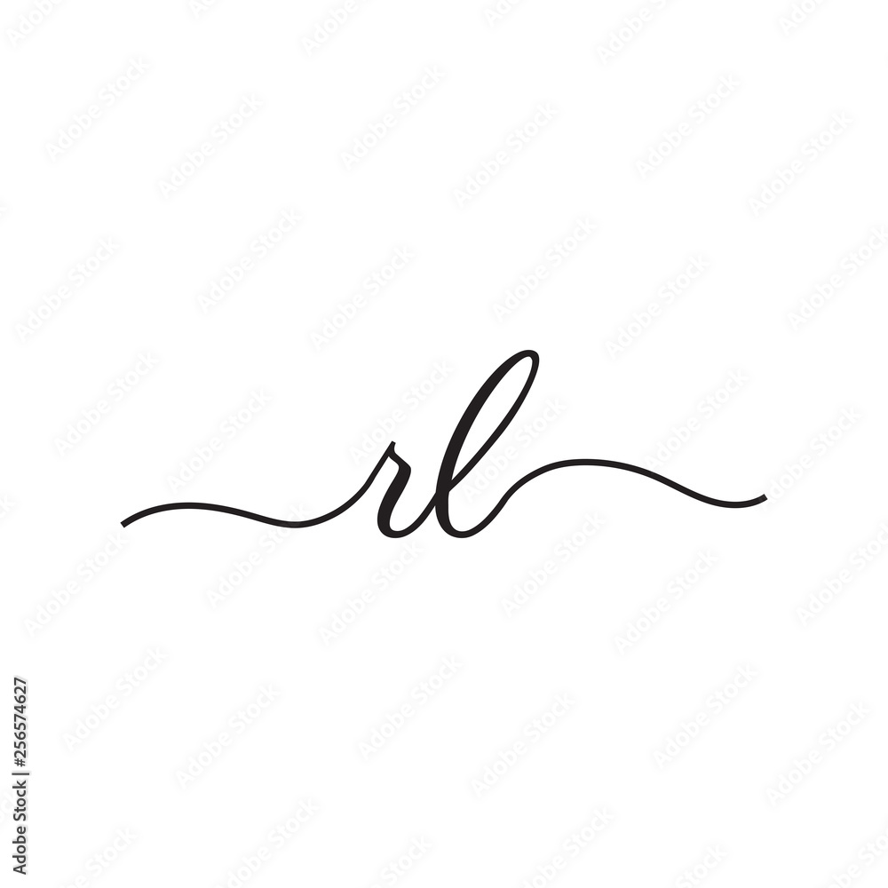 initials handwriting letters vector logo initials handwriting letters vector logo