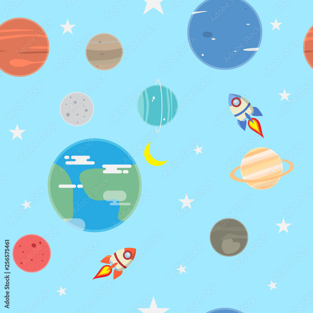 seamless pattern of galaxy space seamless pattern of galaxy space