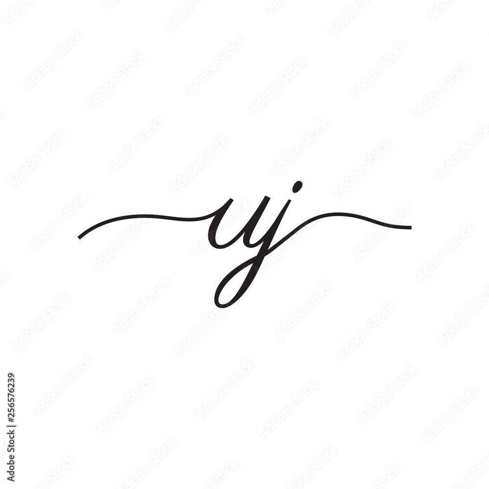 initials handwriting letters vector logo initials handwriting letters vector logo