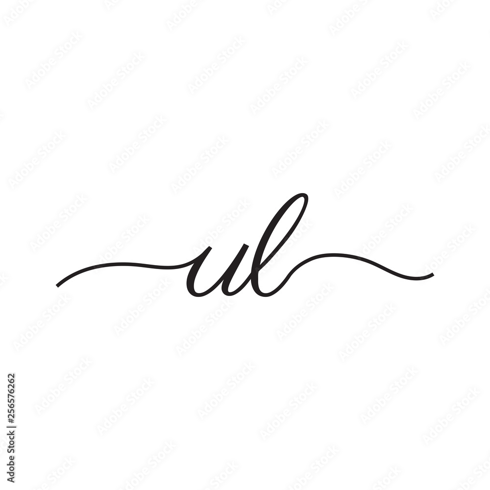 initials handwriting letters vector logo initials handwriting letters vector logo