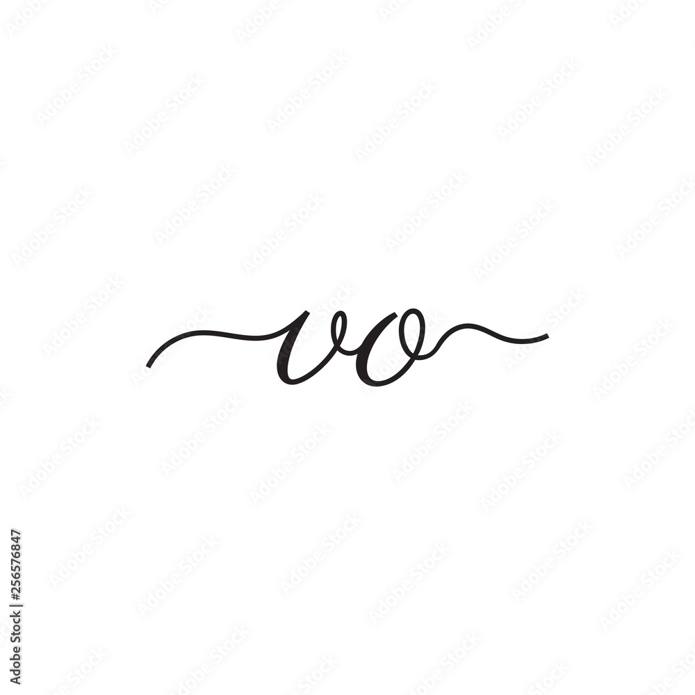 initials handwriting letters vector logo initials handwriting letters vector logo