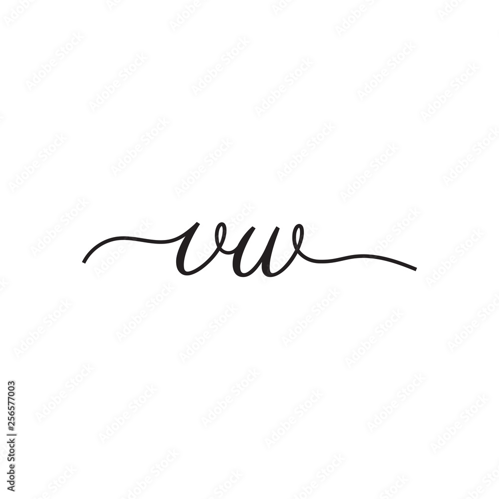 initials handwriting letters vector logo initials handwriting letters vector logo