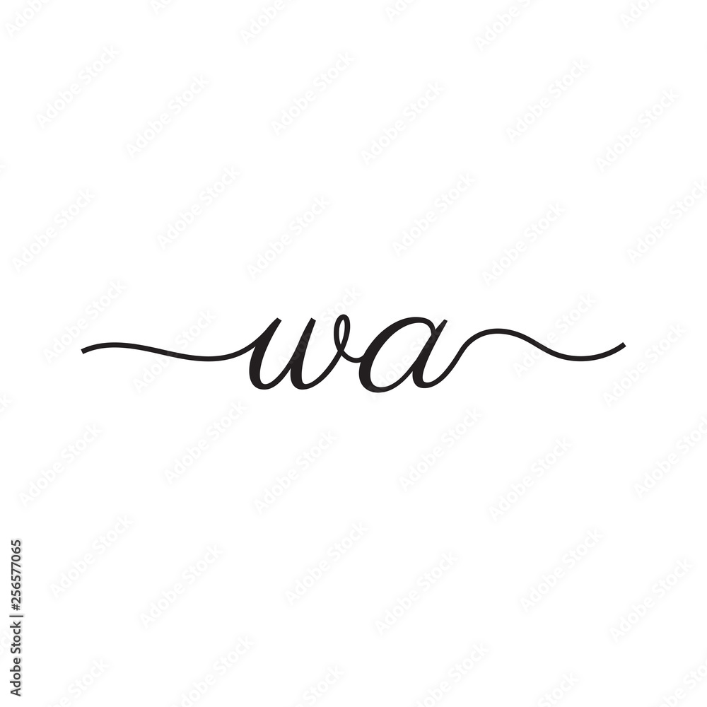 initials handwriting letters vector logo initials handwriting letters vector logo