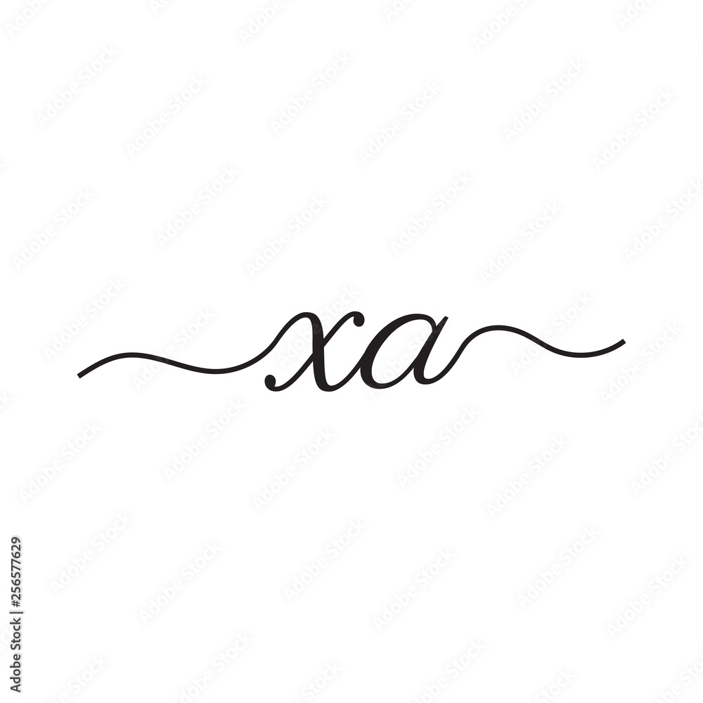initials handwriting letters vector logo initials handwriting letters vector logo