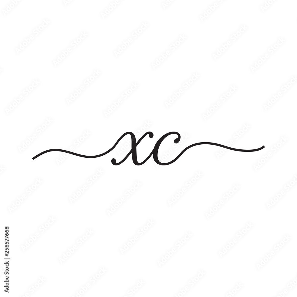 initials handwriting letters vector logo initials handwriting letters vector logo