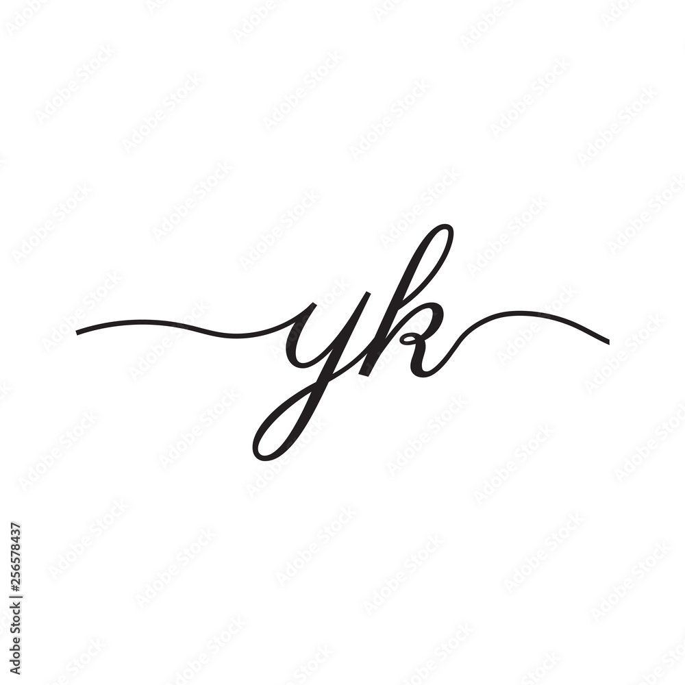 initials handwriting letters vector logo initials handwriting letters vector logo