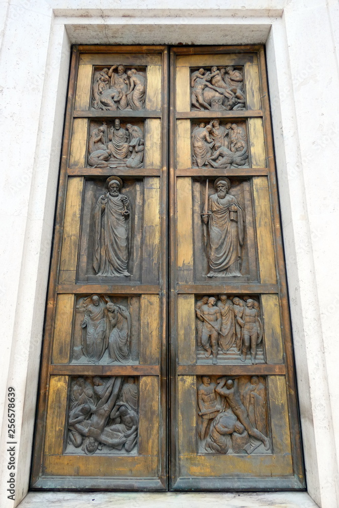 chiesa dei santi pietro e paolo,roma,italia.