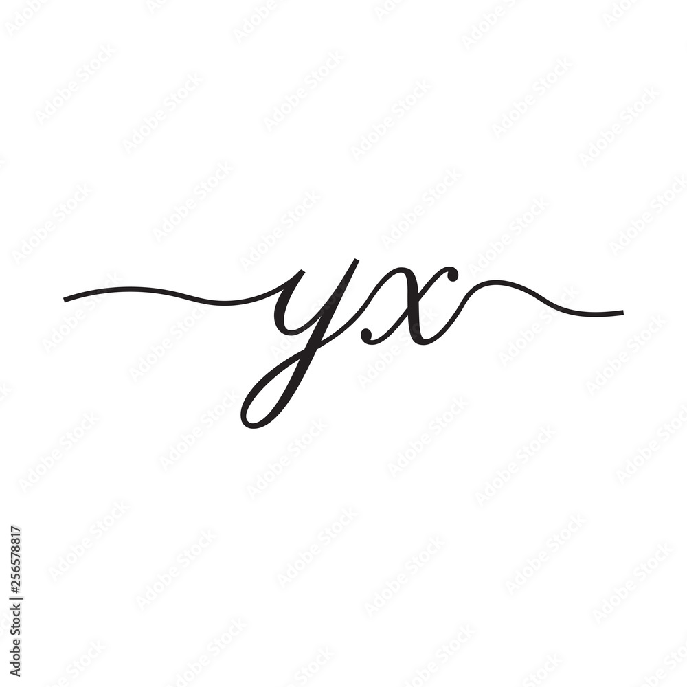 initials handwriting letters vector logo initials handwriting letters vector logo