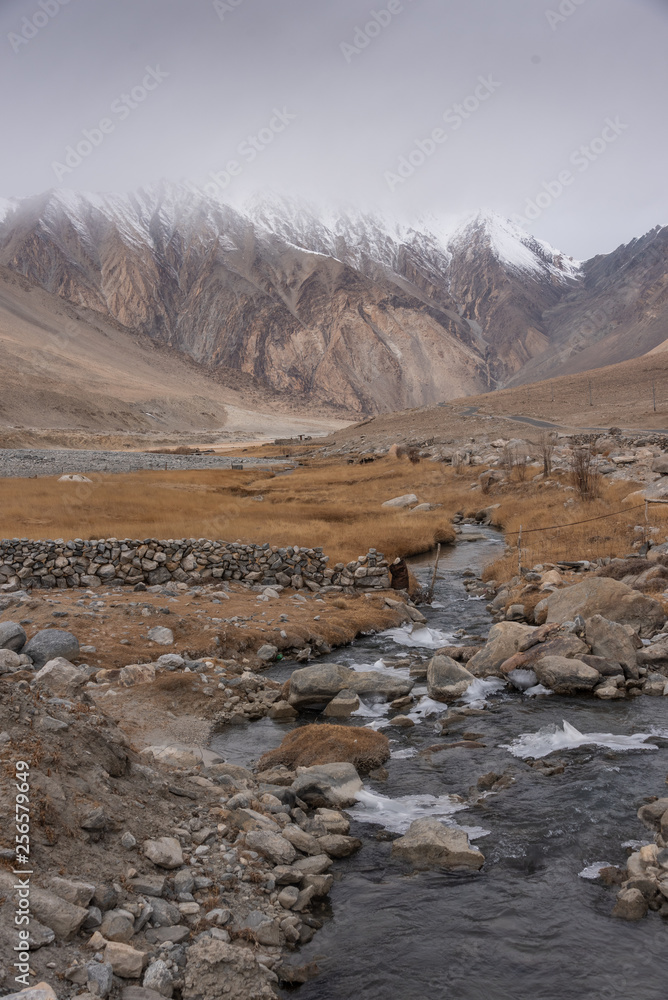 Leh Ladakh - Leh, Ladakh, India Beautiful View - River And Mountains Ladakh, India. Leh Ladakh - Leh, Ladakh, India Beautiful View - River And Mountains Ladakh, India.