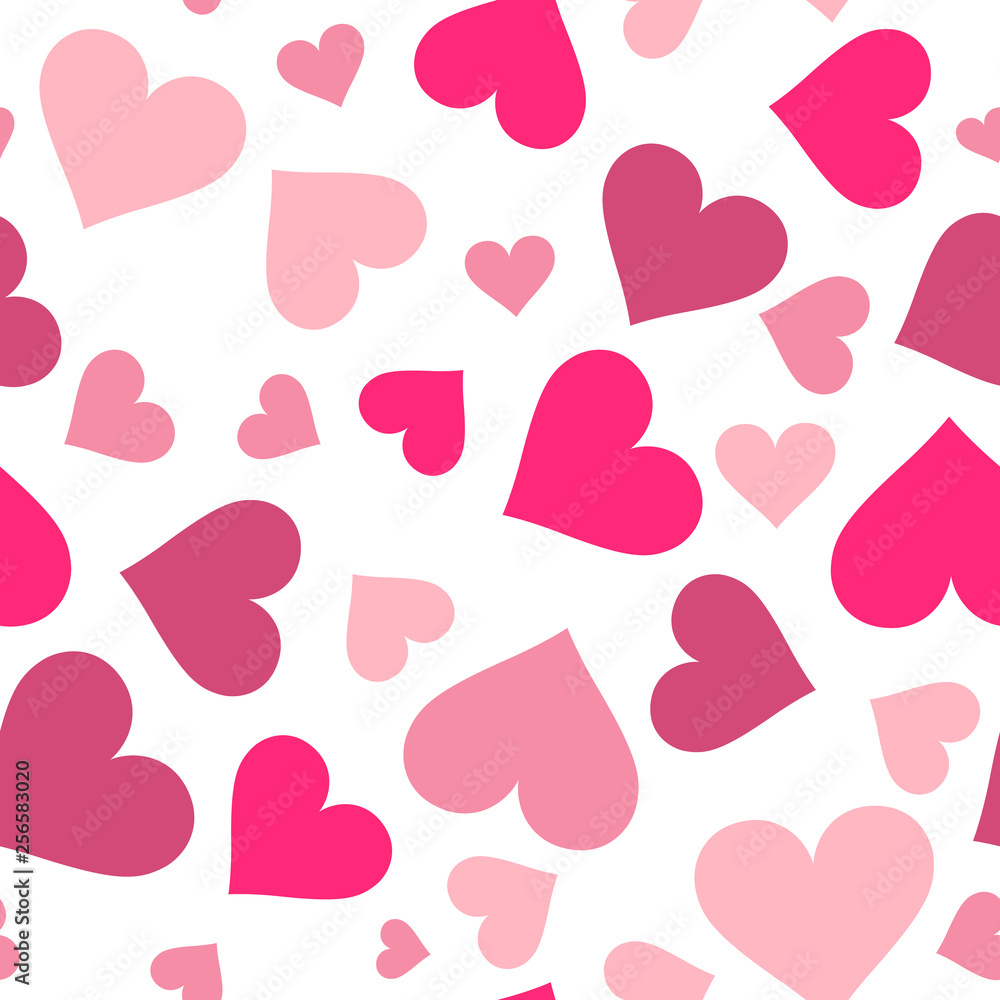 Hearts. Heart seamless pattern. Colorful hearts. Packaging design for gift wrap. Abstract geometric modern background. Vector illustration. Art deco style Hearts. Heart seamless pattern. Colorful hearts. Packaging design for gift wrap. Abstract geometric modern background. Vector illustration. Art deco style
