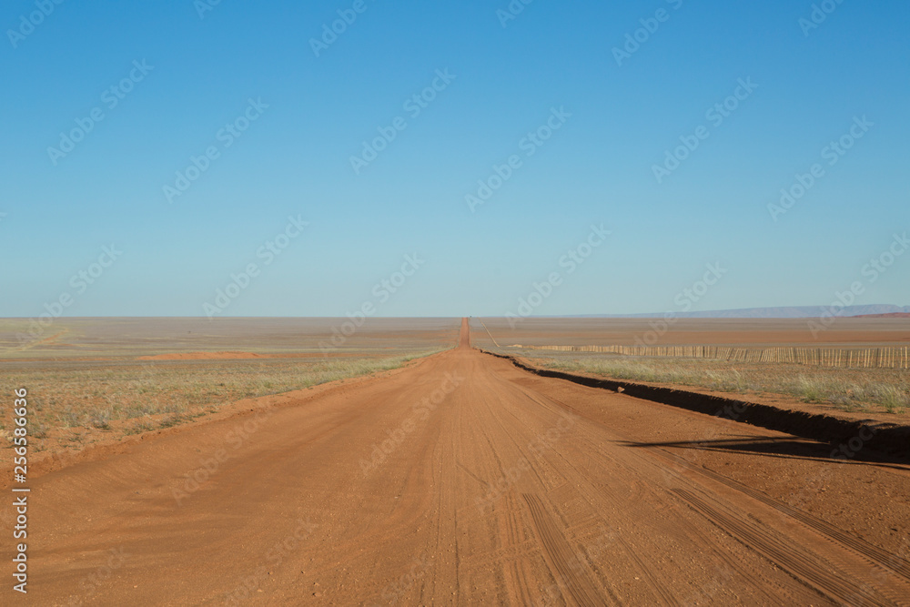 Sandy track in namibia.