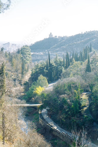 Botanical garden in Tbilisi, Georgia. Natural places and attractions.