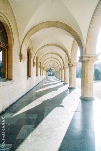 The Stalin Museum in Georgia  Gori. Arches and architecture of the old town.