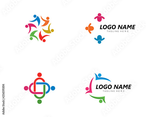 community care Logo template vector icon 