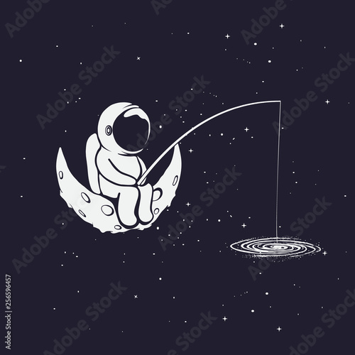 Astronaut catches a star