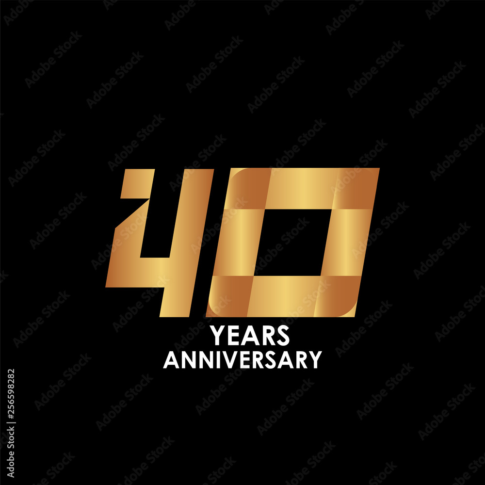 40 Year Anniversary Vector Template Design Illustration 40 Year Anniversary Vector Template Design Illustration