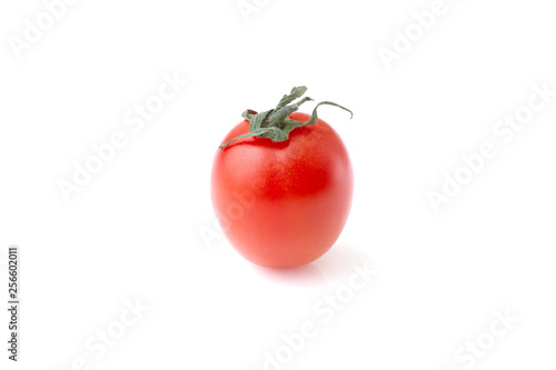 Greenhouse tomato on white background
