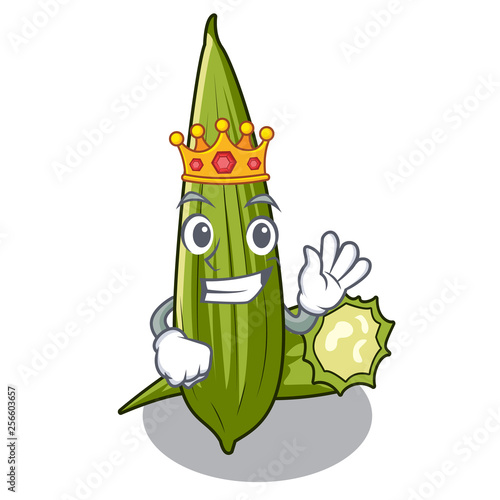 King luffa above wooden the cartoon table