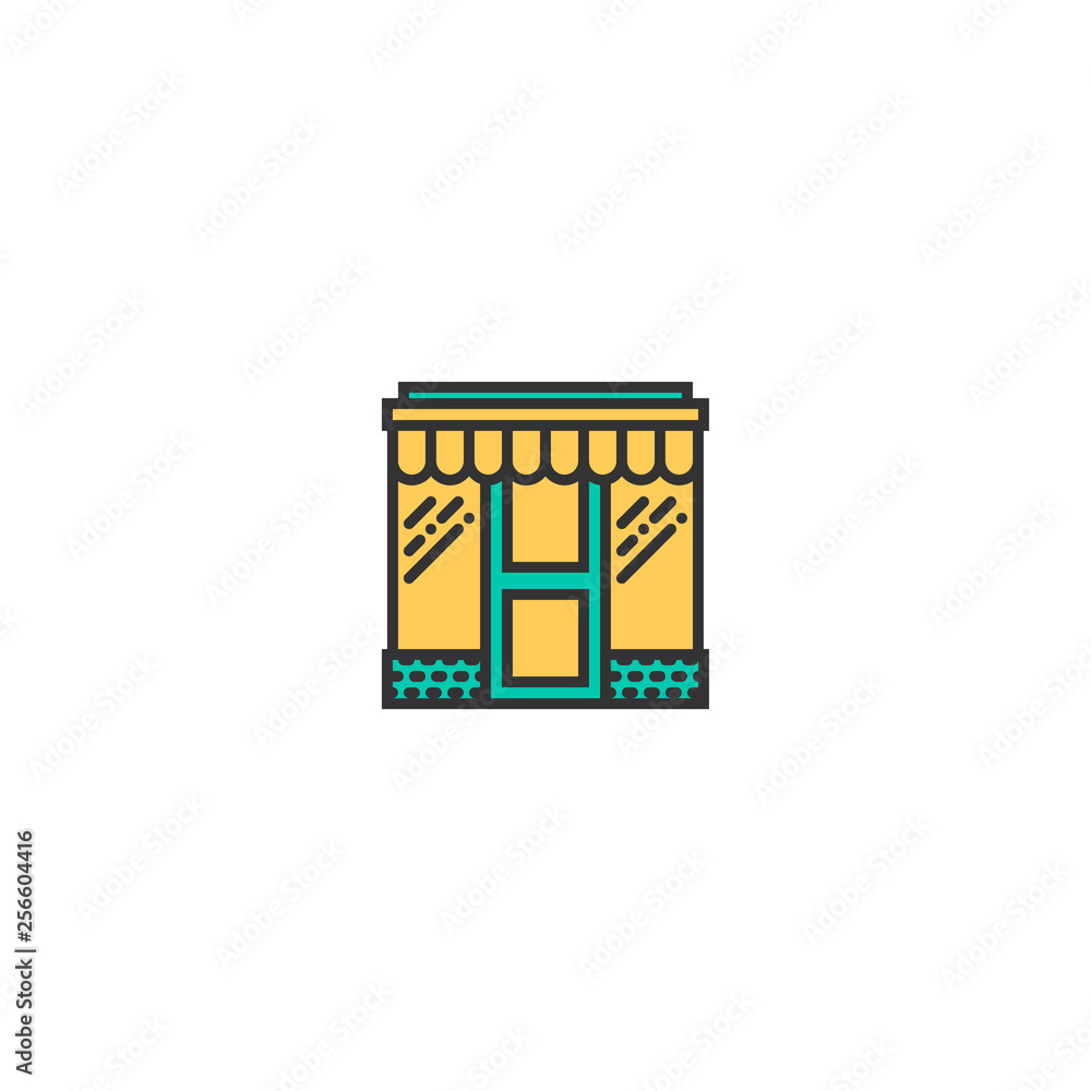 store icon line design. Business icon vector design store icon line design. Business icon vector design