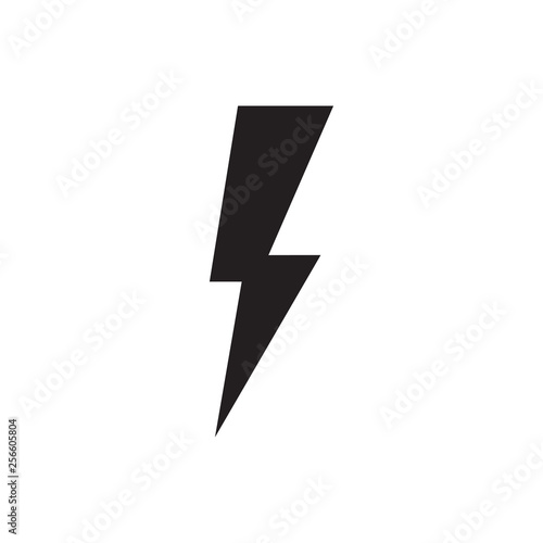 Free Download Thunder and lightning icon in trendy design style. Vector illustration. Sign of charging and energy. - GFXLoad