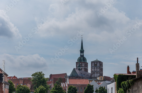 architecture of  a city Stralsund, Germany