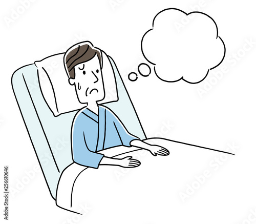 何かを考える男性