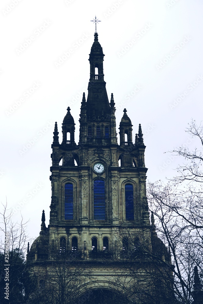church architecture in Bilbao Spain