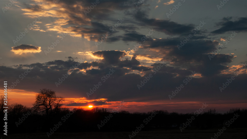 Sunset in the country Sunset in the country