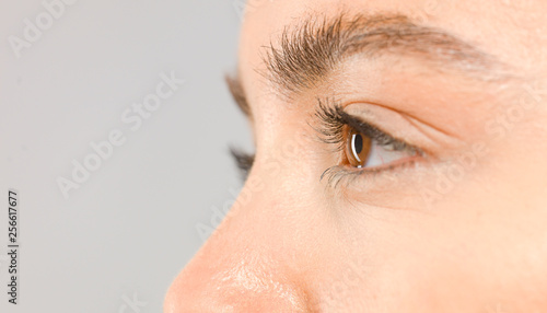 Fototapeta Naklejka Na Ścianę i Meble -  beautiful eyes macro close-up shot 