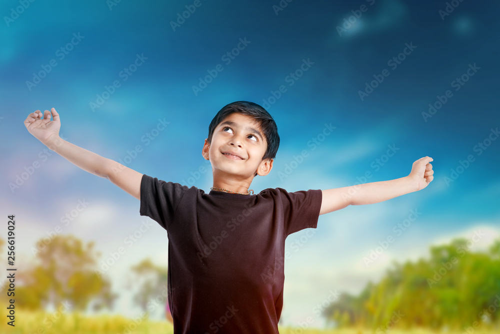 Joyful Indian Little boy Joyful Indian Little boy