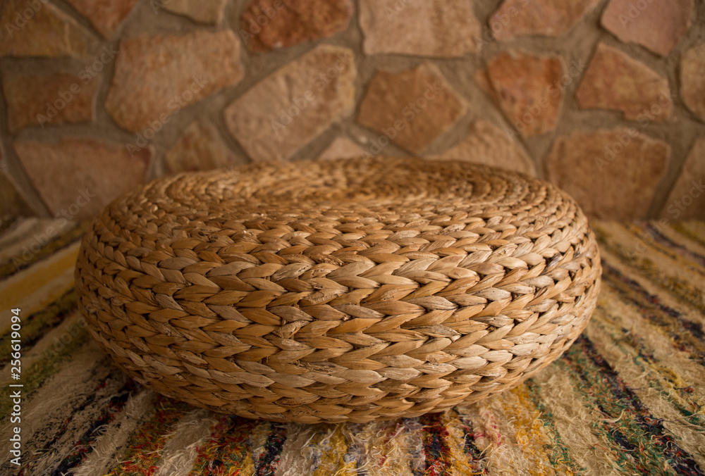 Natural cushions on the carpet Natural cushions on the carpet
