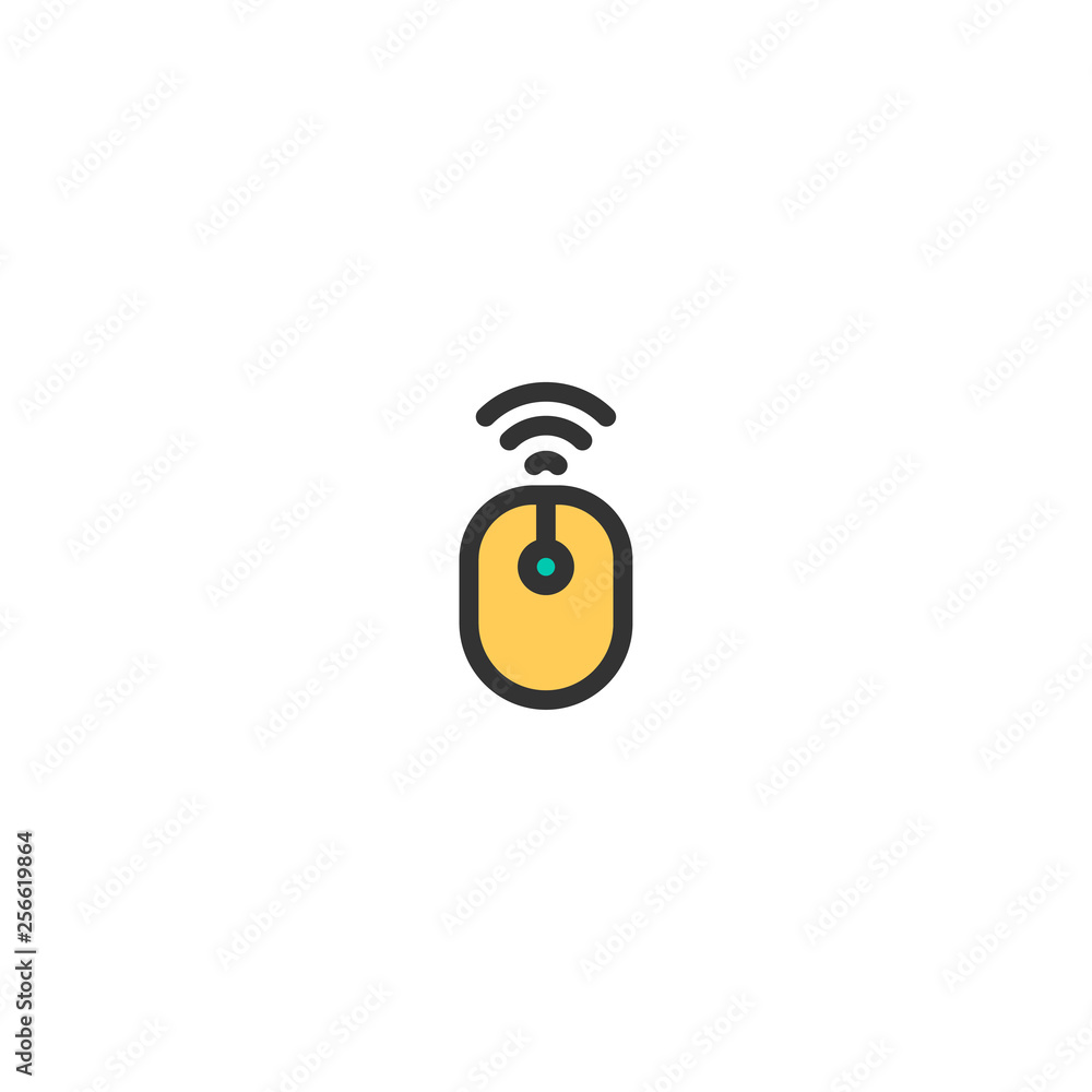 Wireless Mouse icon design. e-commerce icon vector design