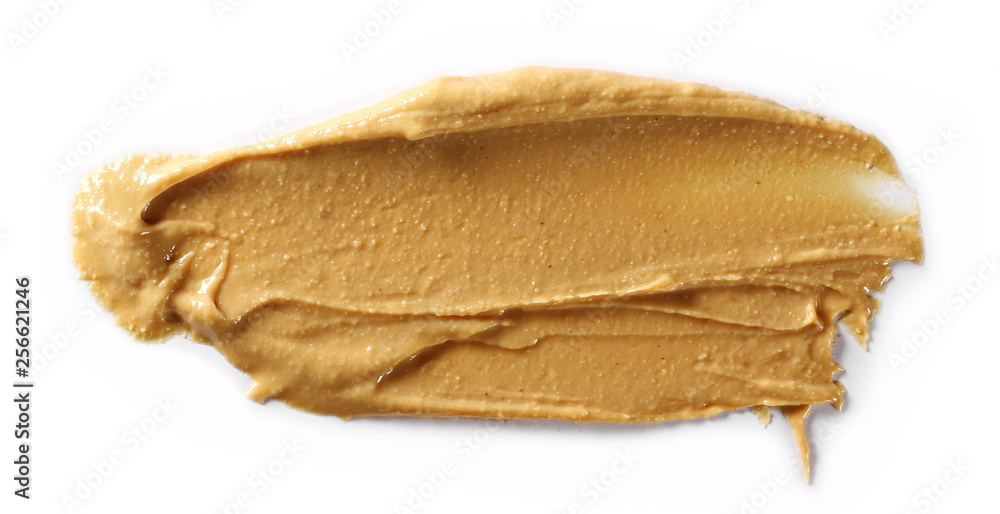 Peanut butter isolated on white background, isolated on white background