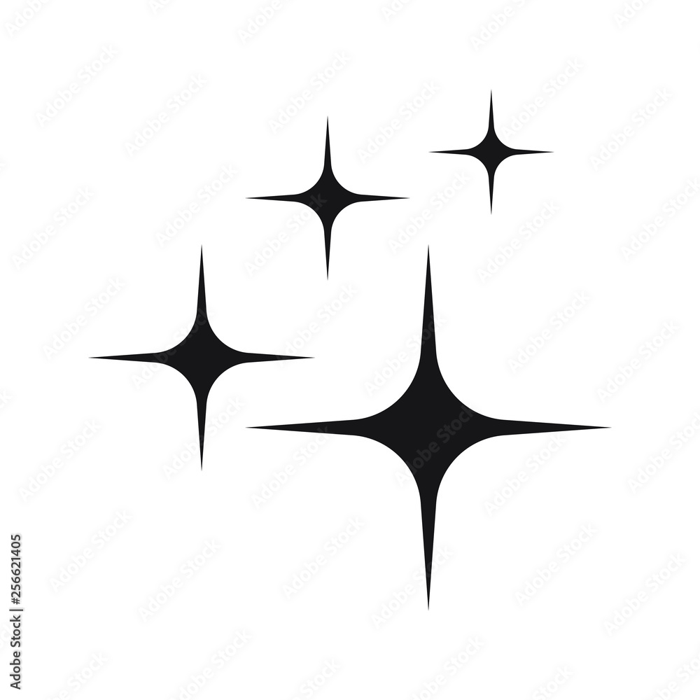 Shine icon, Clean star icon isolated Shine icon, Clean star icon isolated