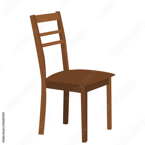 vector  isolated  brown chair